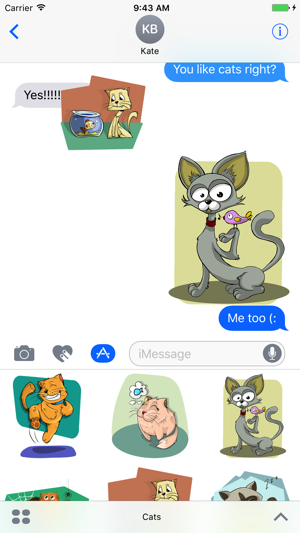 Cute Kitten Stickers - Meow!