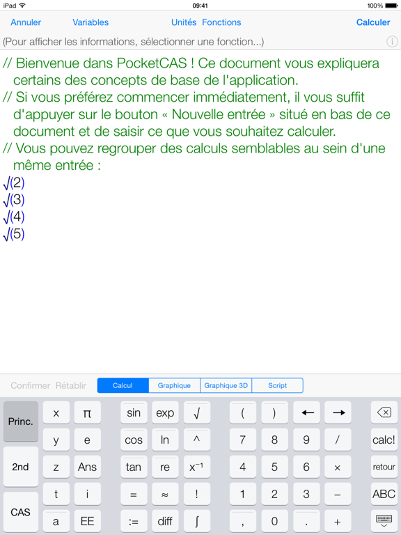 Screenshot #6 pour Mathématiques avec PocketCAS