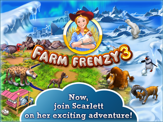 Screenshot #1 for Farm Frenzy 3 HD. Farming game