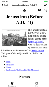 Catholic Encyclopedia Offline screenshot