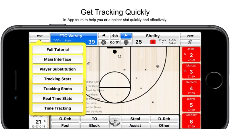 Basketball Stat Tracker screenshot 3 of 6