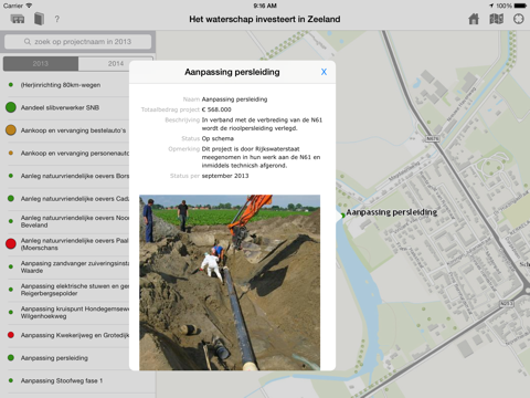 Projectenkaart  Scheldestromen screenshot 2