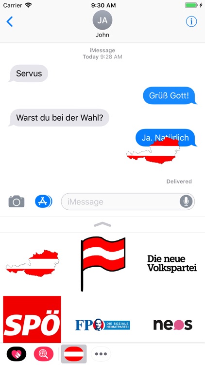 Österreich - die Parteilogos