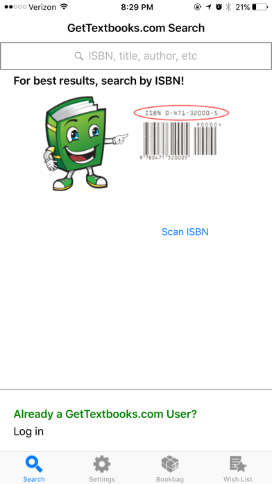 Screenshot #1 pour GetTextbooks.com