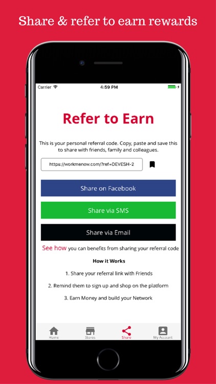 Shop-MeNow: Cash and credit rewards for shopping