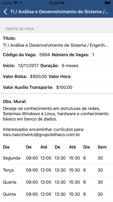 Screenshot #3 pour PROE Estágios