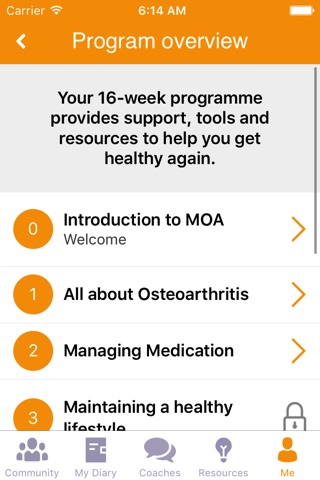 MOA Managing Osteoarthritis screenshot 4