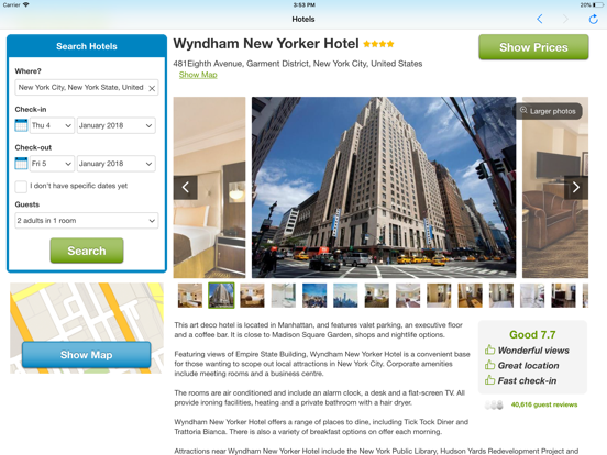 Hotel Booking Advisor & Finder iPad screenshot 3 - Travel app