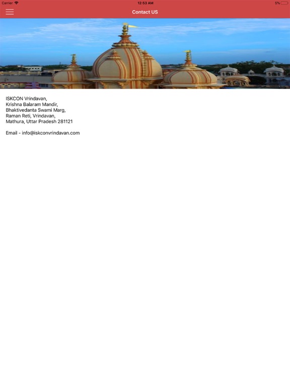 Vrindavan TV iPad screenshot 4 - Social Networking app