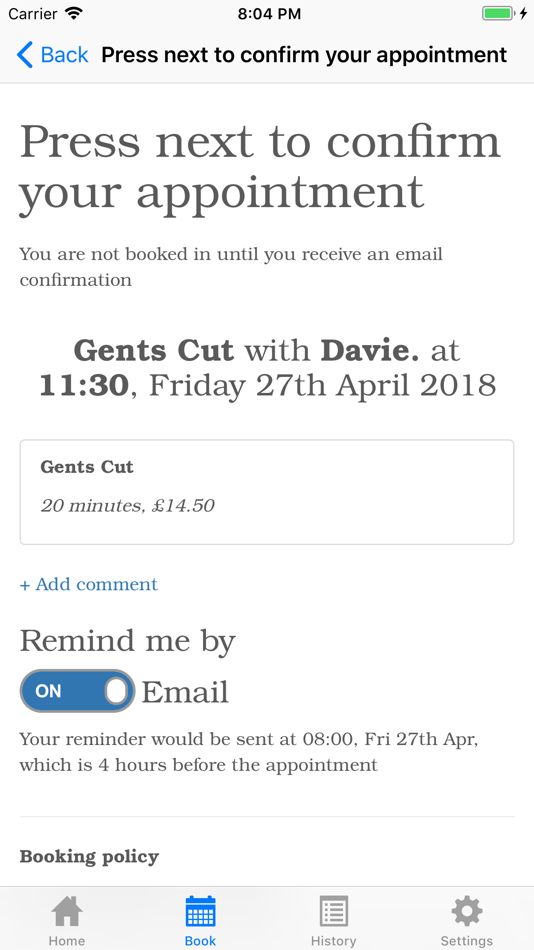 #3. Davie The Barber (iOS) 由: Nearcut Ltd
