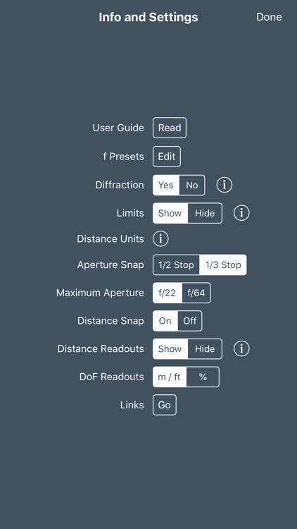 TrueDoF-Pro DoF Calculator screenshot-4