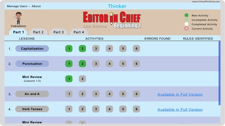 Editor in Chief® Beg 1 (Lite)