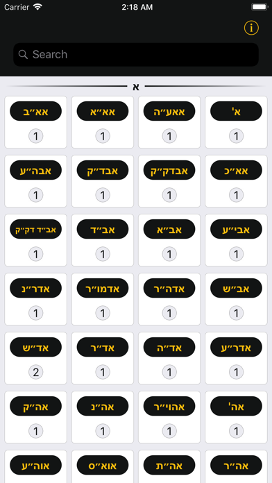 Rashei Tevot (Hebrew Abbreviations) - ראשי תיבות Screenshot 1