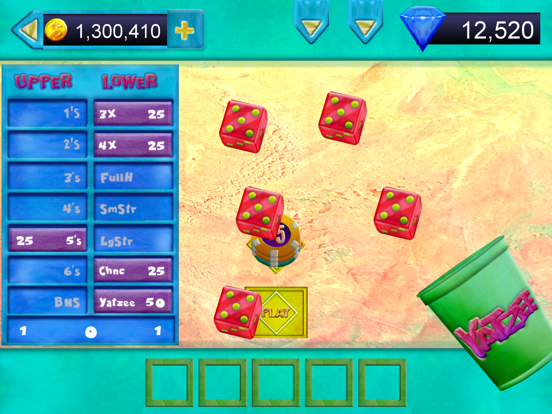 Yatzee: Bet on it iPad screenshot