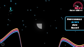 Ski On Neon - Top Flying Game! screenshot
