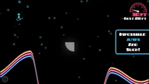 Ski On Neon - Top Flying Game! screenshot #3 for iPhone