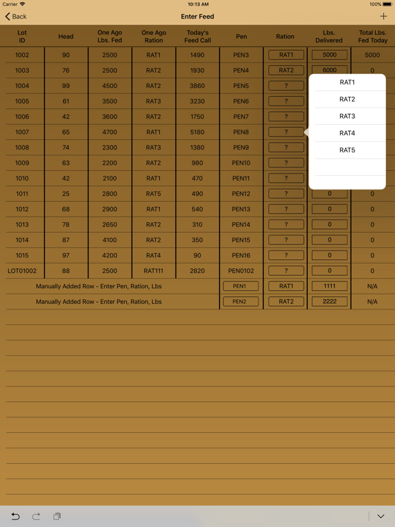 Screenshot #5 pour iProFeed Cattle Feed On-The-Go