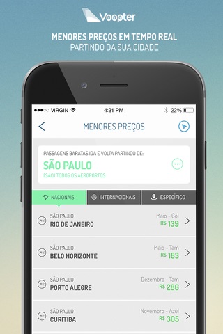 Voopter - Preços de Voos screenshot 2