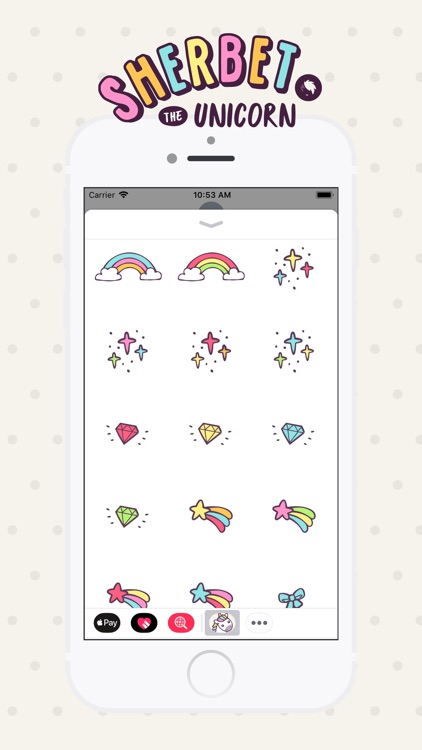 Sherbet the Unicorn Stickers screenshot-4