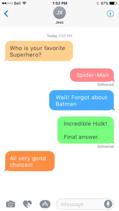 Message Makeover for iMessage - Colorful Bubbles iPhone image 1