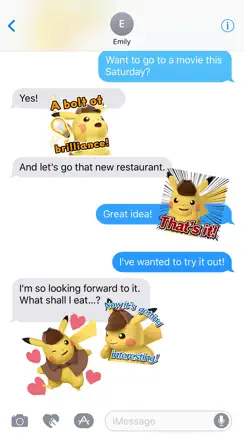 Detective Pikachu Sticker Pack iPhone image 1