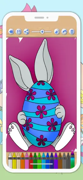 Game screenshot Easter Bunny Coloring Pages apk