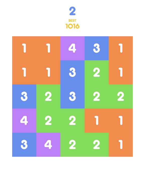 Screenshot #4 pour Number Tap - Merge Blocks