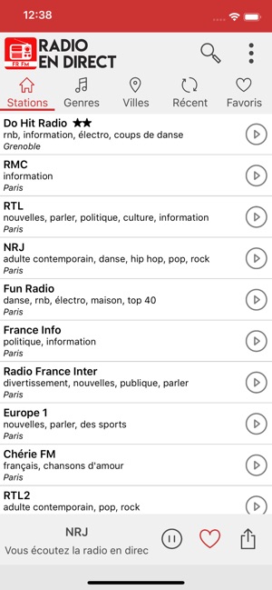 Radio en direct France