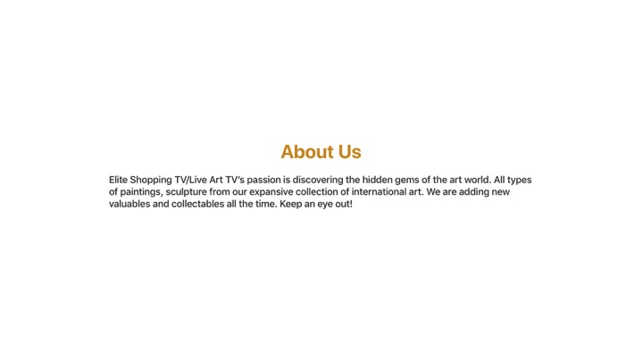 Screenshot #3 pour Elite Shopping TV/Live Art TV