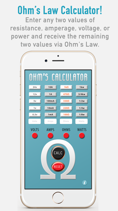 Screenshot #1 pour Ohm's Law Calculator!