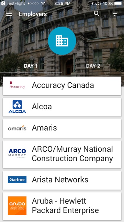 McGill Tech Fair Recruiter App