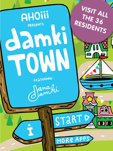 Damki Town – Colouring Bookのおすすめ画像1