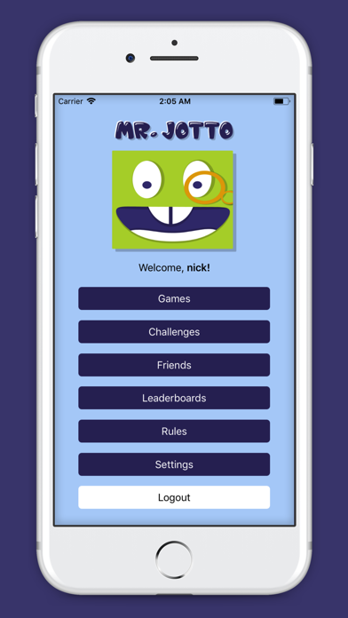 Screenshot #1 pour Mr Jotto - Classic Word Game
