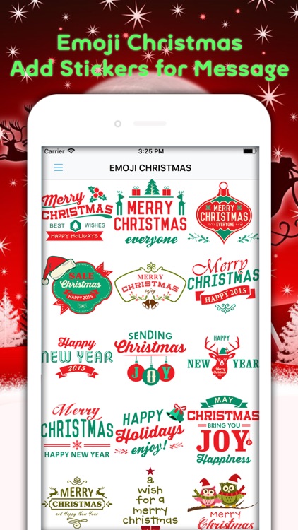 Christmas Emojis & Animated screenshot-3
