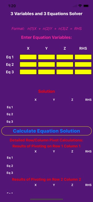 Solve3Var3Eq