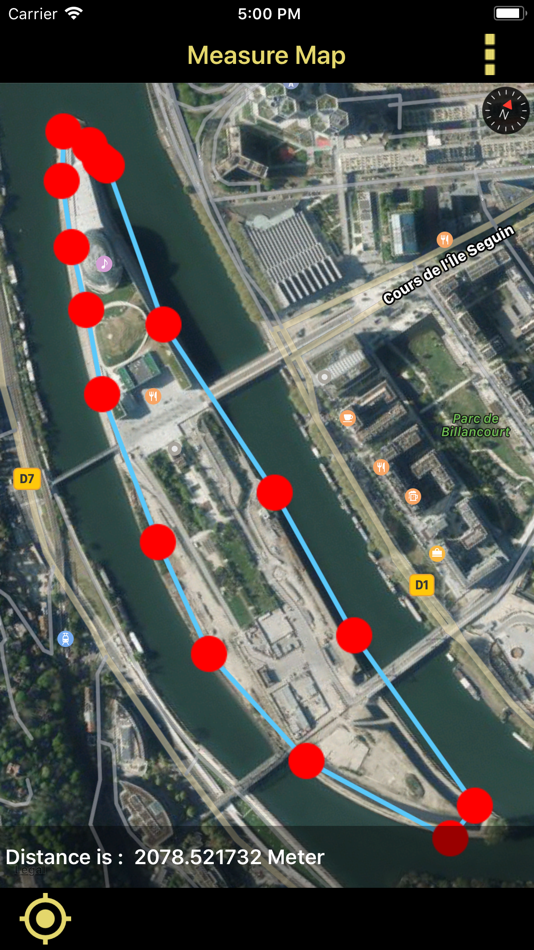 #4. Distance & Area Measure On Map (iOS) Podle: p swagath