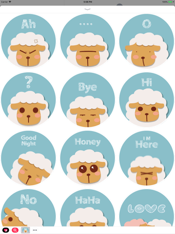 Screenshot #1 for Woolly Sheep Animated Stickers