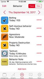 Autism Tracker Lite iphone bilder 1