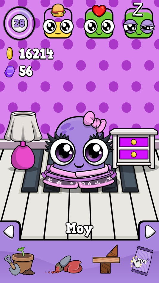 #5. Moy 4 - Virtual Pet Game (iOS) By: Frojo Apps