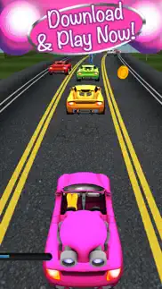 3d fun girly car racing iphone screenshot 2