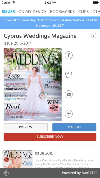 Cyprus Weddings Magazine