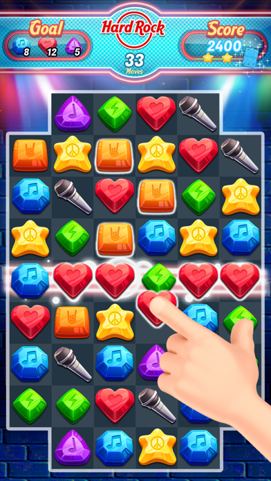 Hard Rock Puzzle Match screenshot 4