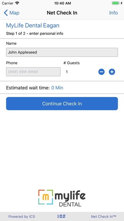 Net Check In - mylife DENTAL