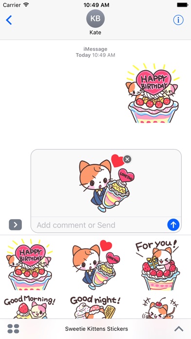 Sweetie Kittens Stickers screenshot 3