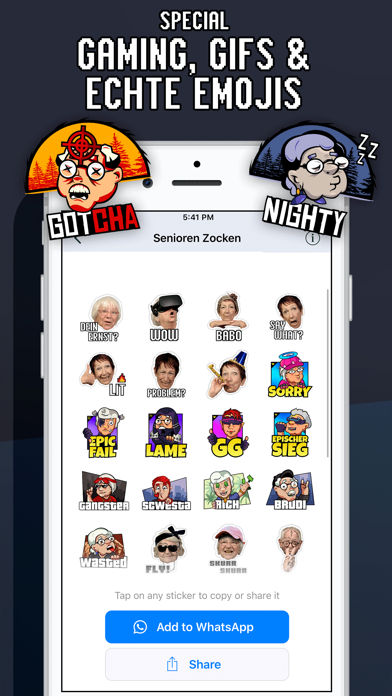 Senioren Zocken Emojis Appのおすすめ画像4