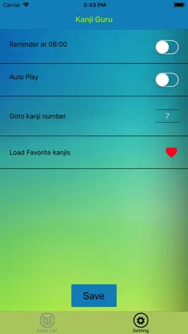 Game screenshot KanjiLearn apk
