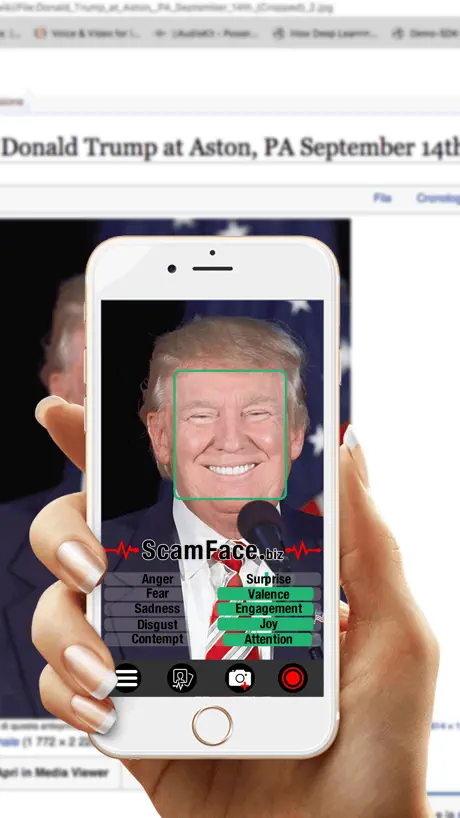 Scam face - emotion reader