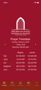 Prayer Time Shahjalal Masjid screenshot #1 for iPhone