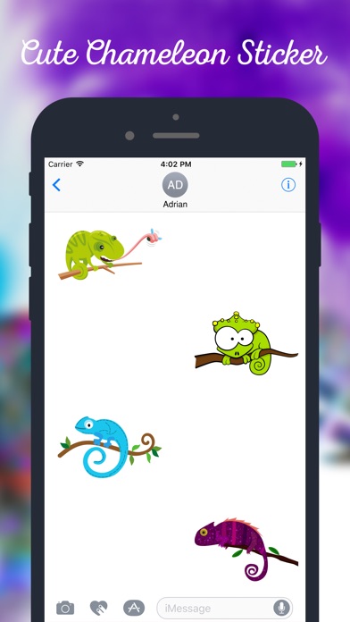 Chameleon Stickers screenshot 4