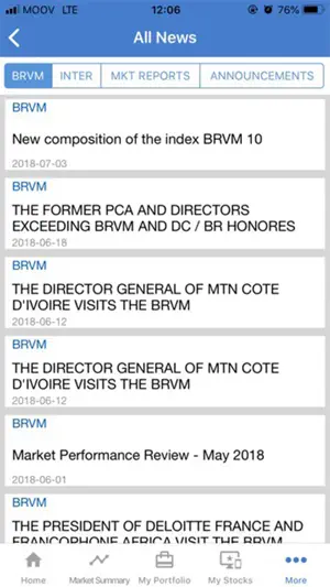 BRVM app screenshot 3